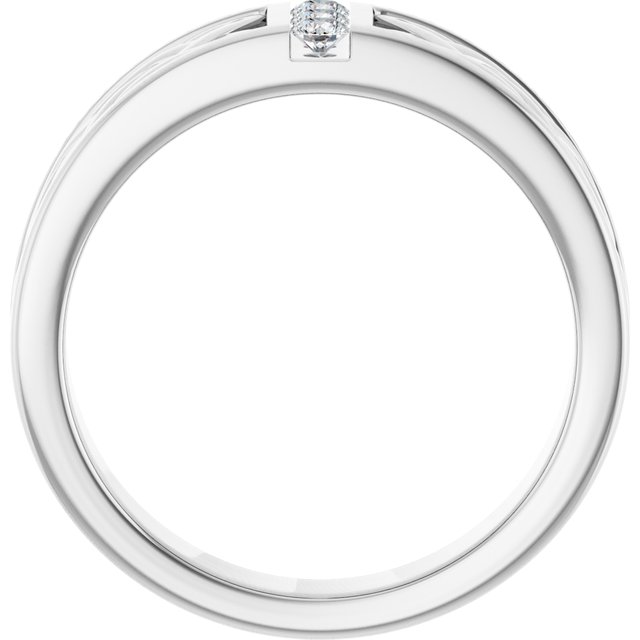 14K White 1/5 CTW Diamond Ring 